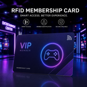 บัตรสมาชิก RFID แบบพิมพ์สำหรับการเข้าใช้บริการศูนย์รวมความบันเทิงและการจัดการลูกค้า - Product Image 1