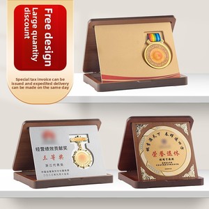 Boîte à médailles pliable personnalisée avec impression UV, modèle LX-JP059, pour récompenses, cadeaux d'affaires, honneurs de <span class=keywords><strong>retraite</strong></span> des enseignants - Product Image 2
