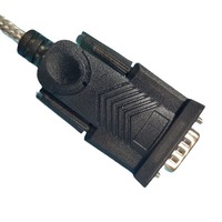 Kabel adaptor USB 2.0 ke RS232, kabel Port seri DB9 Male sangat kompatibel dengan FTDI UK Chip DB9 Pin Serial kabel Port