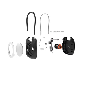 Hệ thống an ninh hành lý thẻ không khí với khóa mật khẩu 3 chữ số và khóa cáp để ngăn ngừa mất mát và trộm cắp vật có giá trị - Product Image 4