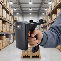 Escáner de Código de Barras UHF Portátil 2D, Lector UHF, Pistola Escáner de Código QR para Gestión de Inventario y Activos de Almacén