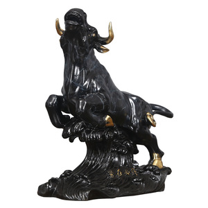 Figura de Animal del Zodiaco Tauro, Fundición en Latón, Hecha a Mano, Decoración de Oficina, Estatuilla Coleccionable - Product Image 2