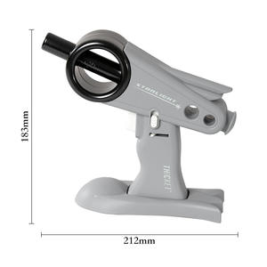 เครื่องพ่นไฟแบบมือถือ Starlight พร้อมระบบจุดไฟแบบ Piezoelectric ไฟแช็กพกพาสำหรับครัว ขนาดเดียว สีเทา สีฟ้า สีขาว สีแดงเข้ม - Product Image 2