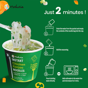 Ngay lập tức không đường không chất béo không gluten gà pho Konjac mì keto chế độ ăn uống thân thiện với Hộp bao bì - Product Image 4