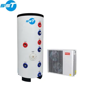 Freestanding Máy nước nóng 500 lít-1000 lít bơm nhiệt bể nước SUS304 Duplex xi lanh nước