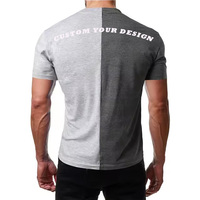 Fabricant à bas prix T-shirt d'été bicolore pour homme 95% coton 5% Spandex pour patron ou élection-disponible à l'échange
