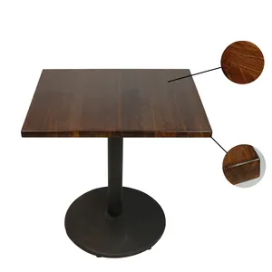 Однотонный стол из бука ручной работы, книжный стол с Деревянным Краем, склеенный стиль, журнальный столик из темного орехового цвета