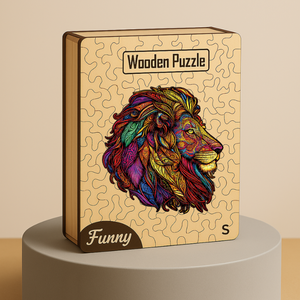Puzzle colorato animale in legno con pezzi irregolari per adulti <span class=keywords><strong>e</strong></span> bambini creativo rompicapo regalo - Product Image 5