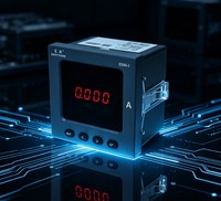 Medidor de Energía Eléctrica Monofásico CA EASTSONG ES96-I, 96x96mm, LED Rojo Digital, IP65, Panel Ignífugo, Amperímetro, RS485 Modbus, Precisión 0.5