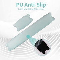 Ensemble de tapis de souris ergonomique en gel de silicone souple personnalisé avec repose-poignet dessin animé, pour bureau, en stock, couleur et logo personnalisables