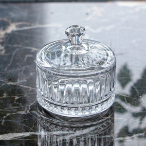 Contenitore Classico da Cerimonia o Festival per Frutta Snack e Dolci Scatola Portagioie e Cosmetici <span class=keywords><strong>Vintage</strong></span> Raffinato Barattolo in <span class=keywords><strong>Vetro</strong></span> Cristallo - Product Image 2