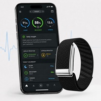 Bracelet élastique en nylon avec design jacquard à barres inclinées pour tracker de fitness Whoop 50 et bracelet ECG officiel pour Whoop MG