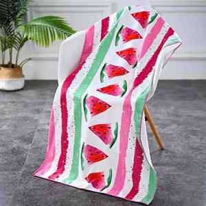 Serviettes de plage personnalisées avec logo, impression personnalisée, microfibre premium, séchage rapide, douces, rectangulaires, imprimées - Product Image 2