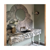 Nouvelle arrivée Lavabos en marbre de luxe Lavabos de style italien vanité de salle de bain en marbre