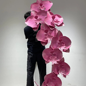 Decoraciones <span class=keywords><strong>de</strong></span> <span class=keywords><strong>Flores</strong></span> Artificiales <span class=keywords><strong>de</strong></span> Orquídeas Gigantes, Modernas, Sencillas, Ecológicas, Impermeables, <span class=keywords><strong>de</strong></span> EVA, para Bodas, Eventos, Fiestas al Aire Libre - Product Image 1