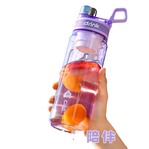Bottiglia d'Acqua Sportiva Portatile in Plastica Tritan Senza BPA con Tappo Flip-Top - Product Image 1