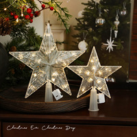 Weihnachtsbaum-Spitzenstern mit Warmweißem Licht Weihnachtsbaum-Spitzenstern Ideal für Weihnachtsbaum-Dekorationen