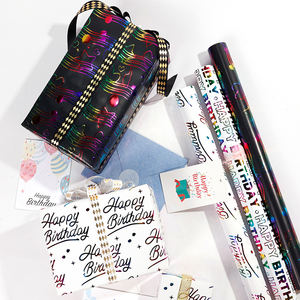 Vente en gros de rouleaux de mouchoirs en papier de haute qualité pour anniversaire rouleau de papier d'emballage en or coloré - Product Image 6