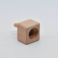 Capuchon diffuseur d'arôme en bois de hêtre à 13 filetages, forme cube, pour voiture, désodorisant, utilisation industrielle et chimique