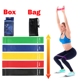 Boucles de résistance pour le yoga avec logo personnalisé Bandes d'exercice bon marché en TPE/latex Ensemble de bandes de résistance - Product Image 2