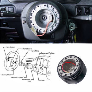 Kit de rehausseur de volant PQYRACING pour Volkswagen Golf MK3, style course en plastique - Product Image 2