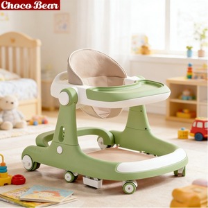 Vente directe d'usine, trotteur multifonctionnel pour bébé, trotteur à pousser réglable en hauteur, trotteur 4 en 1 pour bébé, vente en gros - Product Image 2
