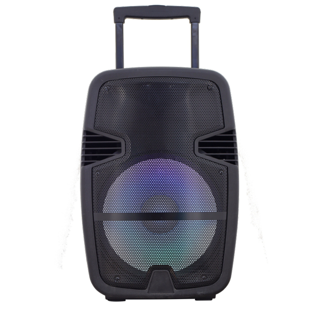 Factory Price Cheap 15'' Woofer 180W Powerful Rechargeable Outdoor DIY Multifunction Mobile Trolley Wireless Loud Party Speakers