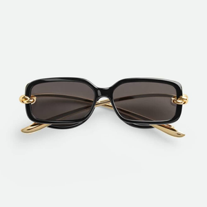 Bottega BV Rectangular Sunglasses Acetate Metal <b>Frame</b> UV Protection Fashion Eyewear for Men Women Veneta - Product Image 1