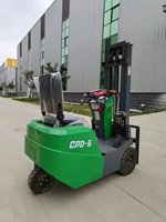 Chariot élévateur compact à prix abordable pour allées étroites, 0,5T (500kg), 0,8T (800kg), 1T (1000kg), 3 roues, mini chariot élévateur à vendre