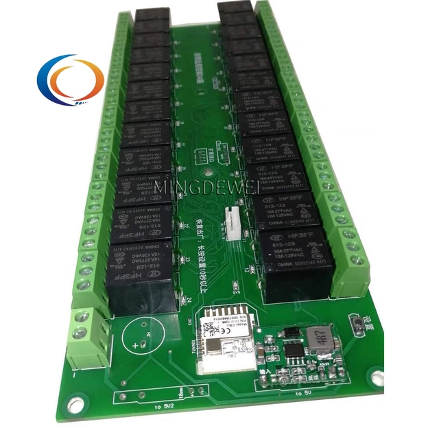Tuya 24 Channel Smart WiFi/Zigbee Wireless Relay Switch Module APP RF Remote Control Smart Home Automation Module 12V