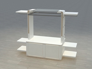 Espositore moderno ed ecologico in legno promozionale esposibile negozio rimovibile per vetrina per Shopping & centri commerciali - Product Image 4