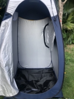 Toilette de camp de tente de douche extérieure portable avec sac de transport pour le camping en plein air et les vestiaires