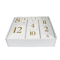 Nouvelle Boîte Calendrier de l'Avent de Noël Pulida 2026, 12 Jours, Fermeture Magnétique, Emballage Cadeau Personnalisé pour Bonbons, Chocolats, Cosmétiques