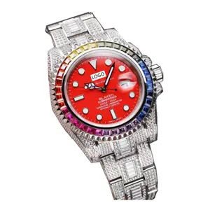 モアッサナイトロレックスファーストコピー40mmダイヤル腕時計ステンレス鋼904L ETA8236ムーブメント敵男性女性