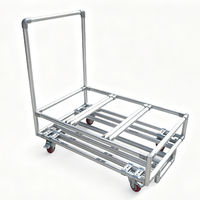 Carro de Transporte Modular de Aluminio Personalizado de Fábrica con Barra de Empuje