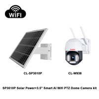 Caméra solaire IP Wi-Fi sans fil 4K PTZ mini 30W 10AH, comparaison Ezviz, fonctionne 2-3 jours sous la pluie