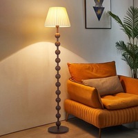 Lampe sur pied moderne de luxe au design industriel, corps en fer, lumière LED, abat-jour en tissu, dimmable, 3 températures de couleur, 500 lumens, salon