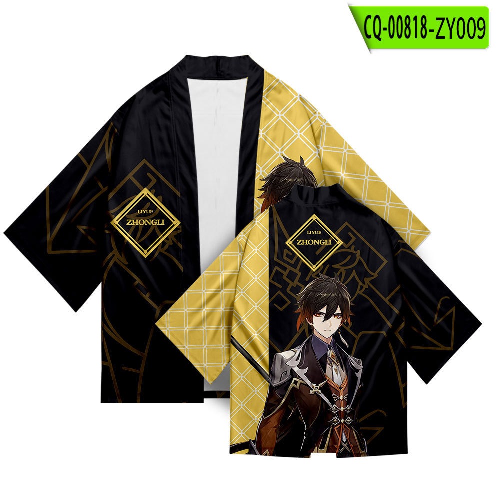 15.Kimono Women Men Shirt Costume