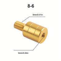 Connecteur de support de canne à pêche pour filet de pêche, adaptateur de tête de filet à vis M6/M8/M10/M12, pièces de rechange pour épuisette de pêche