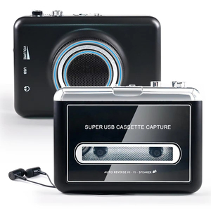 Lecteur de cassettes rétro transparent avec fonction de conversion MP3 et enregistreur de cassettes sans fil BT à inversion automatique pour la conversion de musique - Product Image 5