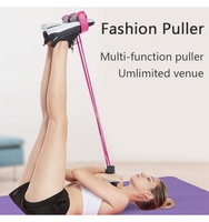 Appareil d'exercice à quatre tubes pour fitness, pour des jambes affinées et des abdominaux sains, avec sangle élastique pour sit-ups et yoga