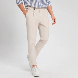 <span class=keywords><strong>Pantalon</strong></span> de golf vintage en <span class=keywords><strong>toile</strong></span> coupe slim pour <span class=keywords><strong>homme</strong></span>, décontracté, <span class=keywords><strong>taille</strong></span> haute, avec une bonne élasticité, design tendance, <span class=keywords><strong>pantalon</strong></span> de costume pour <span class=keywords><strong>homme</strong></span> - Product Image 2
