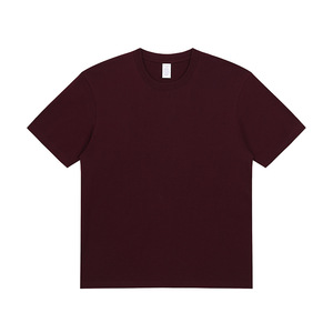 Logo personnalisé de haute qualité 230gsm T-shirt blanc uni surdimensionné col rond 100% coton pour hommes - Product Image 5