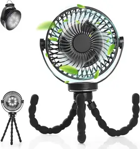 Luz de carregamento portátil com ventilador USB para mesa de presente de verão eletrodomésticos