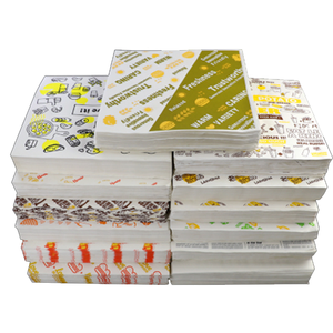 Food Grade Custom Eco-friendly Packing Food Wrapping Paper Custom Greaseproof Wax Paper Food Grade Tissue Paper Printed PE BNYD