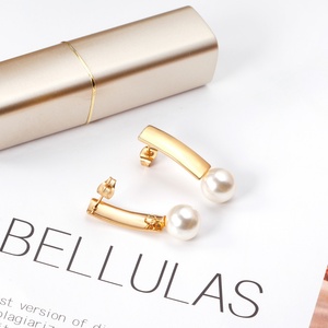 ต่างหูห้อยมุกประดับทอง 18K รุ่นใหม่จาก Ason เครื่องประดับสแตนเลสสตีลสำหรับผู้หญิง - Product Image 6