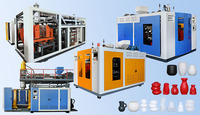 Machine de soufflage par extrusion à une et deux stations pour pots de fleurs en plastique, bouteilles en HDPE, PP, PC