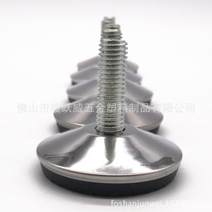 Pied de meuble réglable, diamètre 50 mm, base métallique antidérapante pour table et chaise, support robuste - Product Image 3