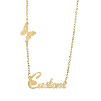 Kit de fabrication de bijoux personnalisés en acier inoxydable : pendentifs, boucles d'oreilles hawaïennes et collier avec plaque nominative en or 14 carats