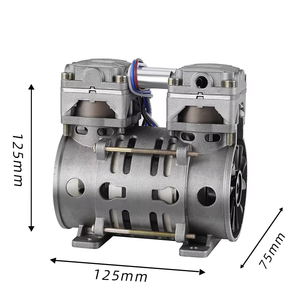 Compresseur d'air à piston <span class=keywords><strong>silencieux</strong></span> portable mini 3HP sans huile 12V/24V/48V DC avec moteur refroidi par air - Product Image 4